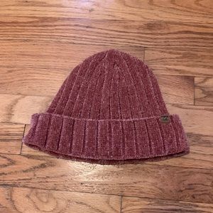 Billabong Warm Up Knit Beanie rose pink velvet hat